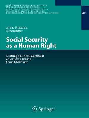 cover image of Social Security as a Human Right